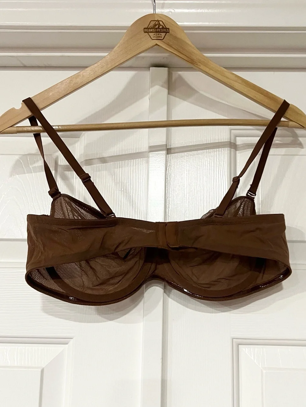 Skims | Mesh Underwire Brown Bra - Picture 2 of 3